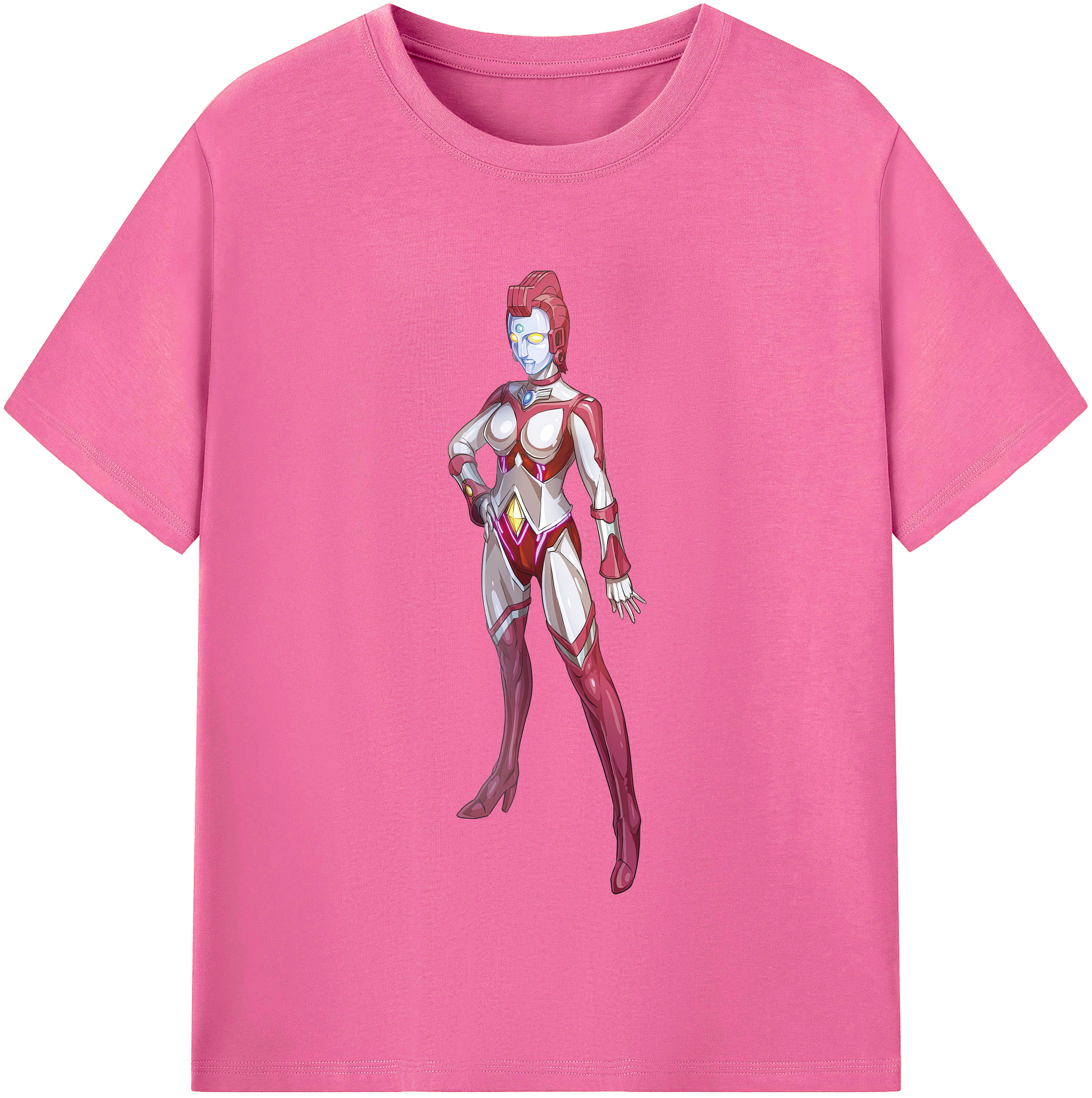 （画像用） ウルトラマン Ultraman レディースカジュアルプリントTシャツ（綿100％）